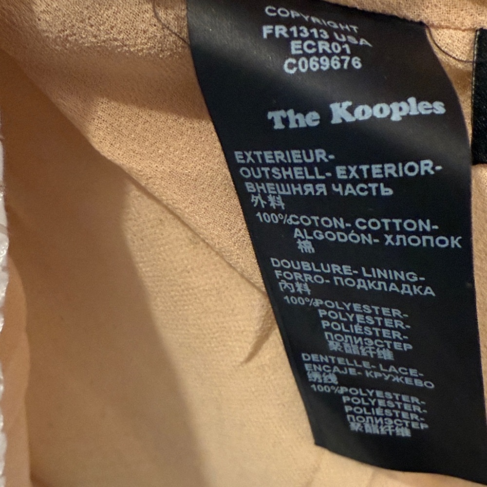 The Kooples White Lace Button-Down Dress - Picture 4 of 6